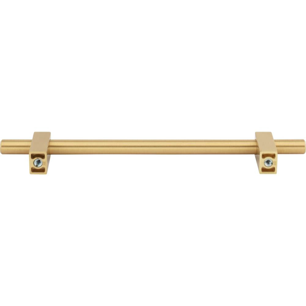 160 mm Center-to-Center Brushed Gold Larkin Cabinet Bar Pull