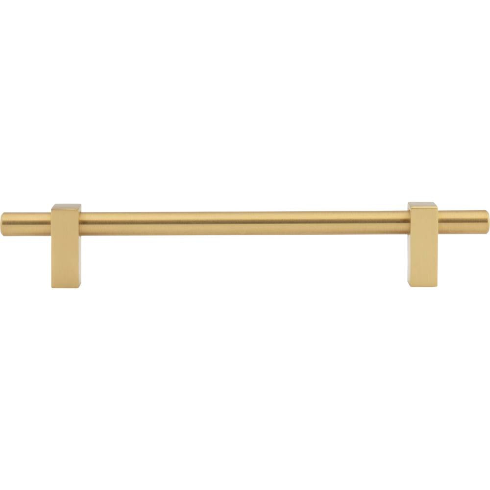 160 mm Center-to-Center Brushed Gold Larkin Cabinet Bar Pull