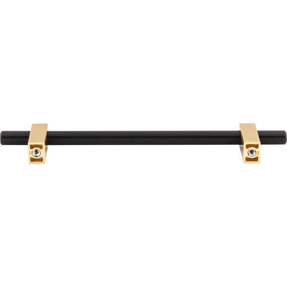 160 mm Center-to-Center Brushed Gold Larkin Cabinet Bar Pull