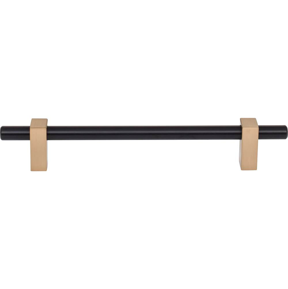 160 mm Center-to-Center Brushed Gold Larkin Cabinet Bar Pull