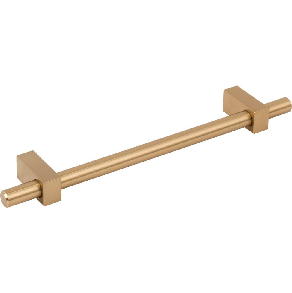 160 mm Center-to-Center Brushed Gold Larkin Cabinet Bar Pull