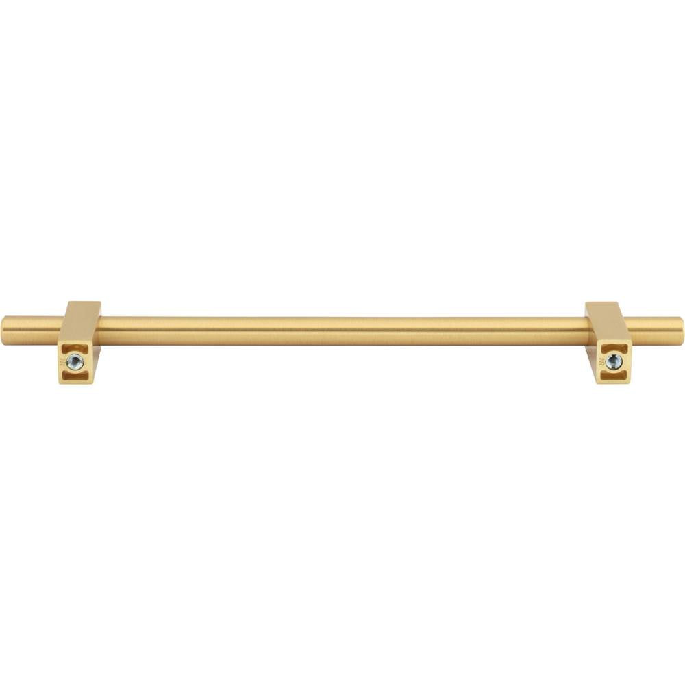 192 mm Center-to-Center Brushed Gold Larkin Cabinet Bar Pull