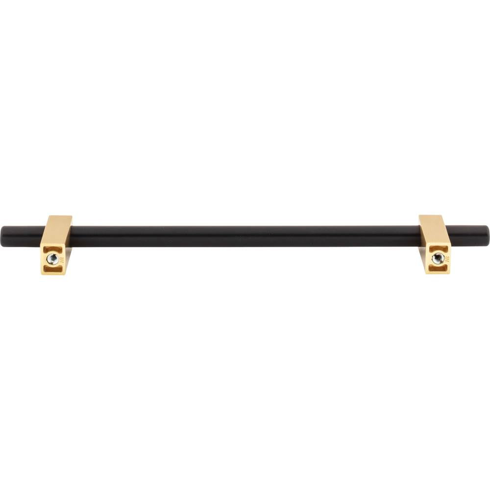 192 mm Center-to-Center Brushed Gold Larkin Cabinet Bar Pull