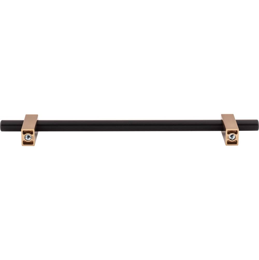 192 mm Center-to-Center Brushed Gold Larkin Cabinet Bar Pull