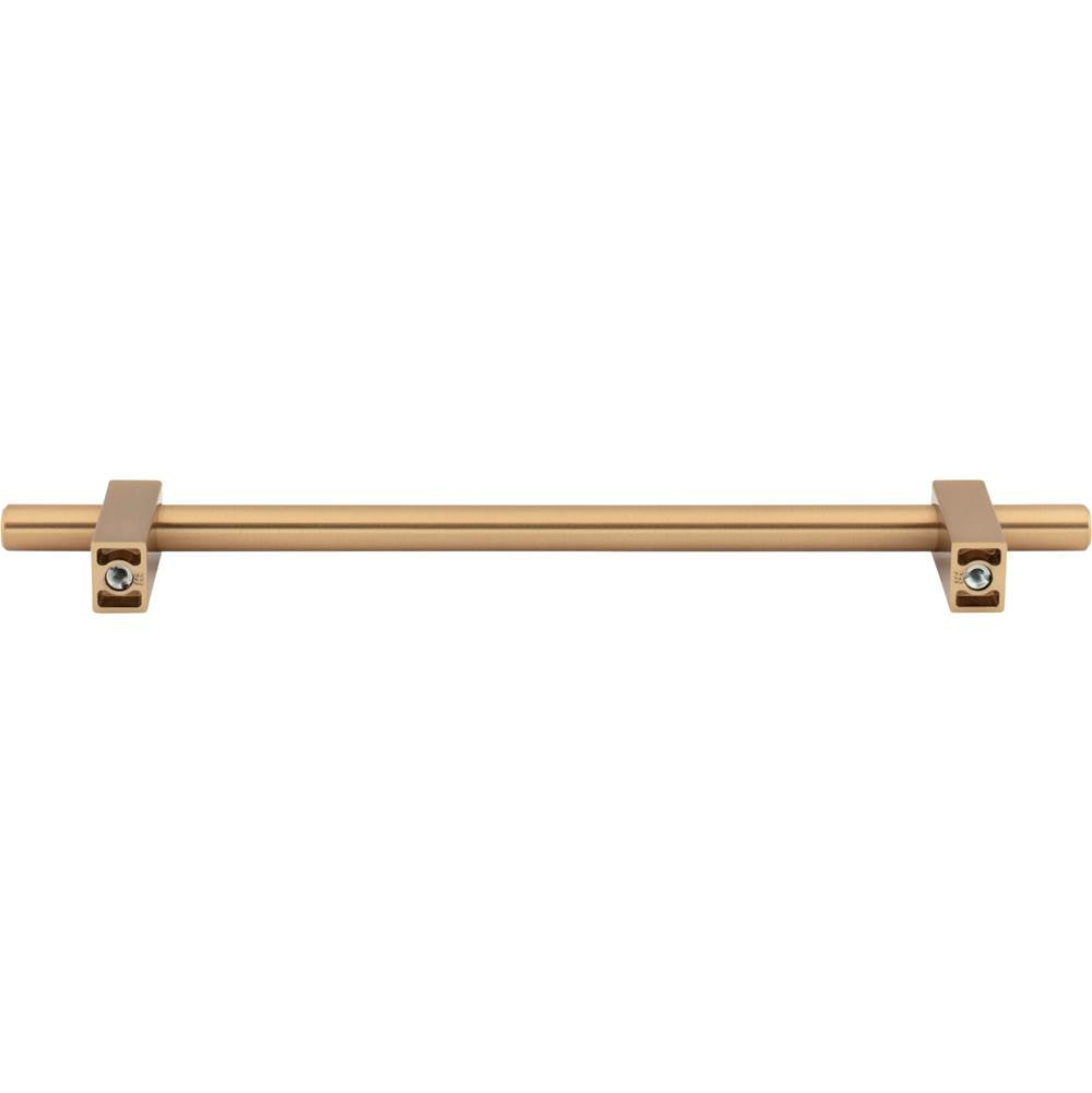 192 mm Center-to-Center Brushed Gold Larkin Cabinet Bar Pull