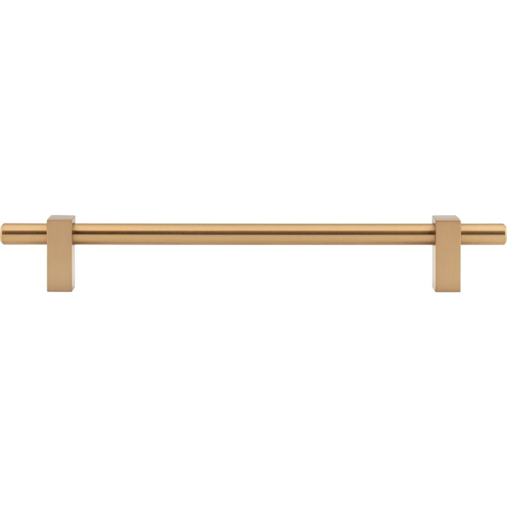 192 mm Center-to-Center Brushed Gold Larkin Cabinet Bar Pull