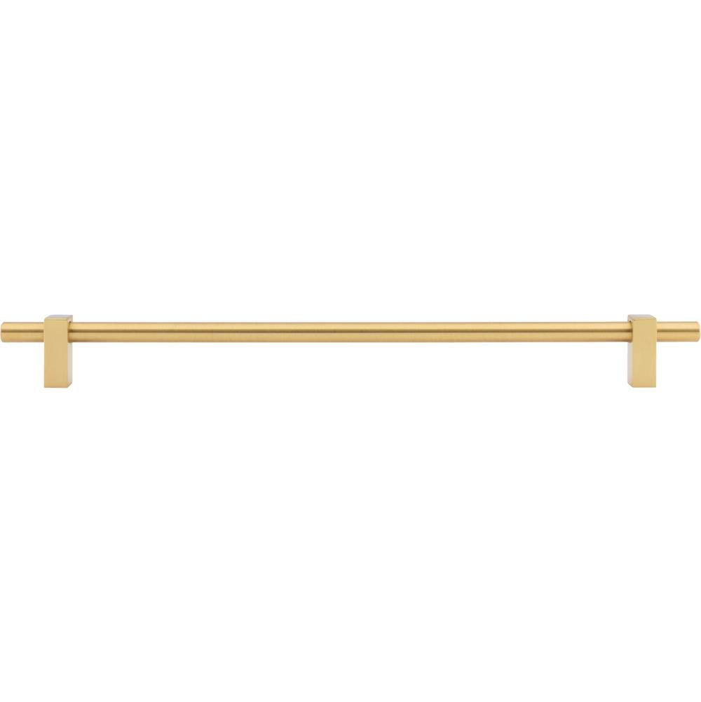 305 mm Center-to-Center Brushed Gold Larkin Cabinet Bar Pull