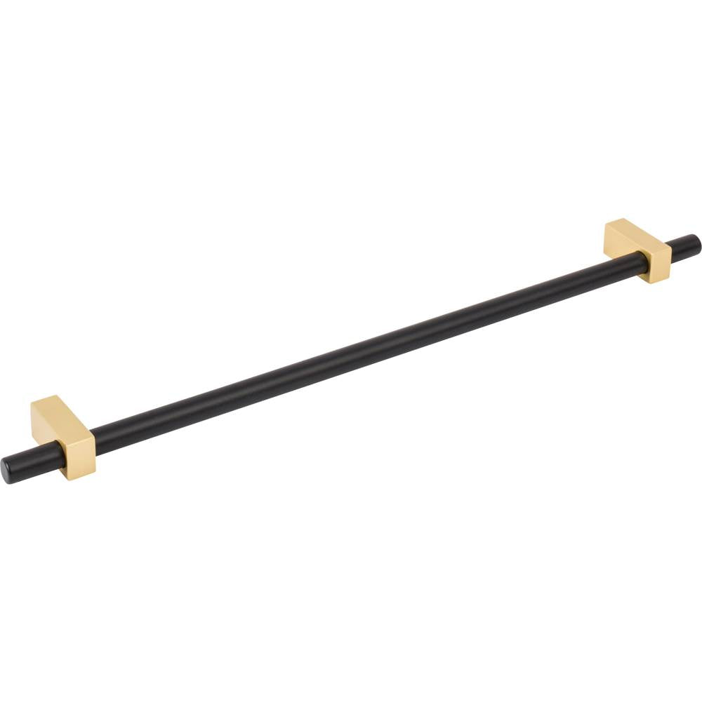 305 mm Center-to-Center Brushed Gold Larkin Cabinet Bar Pull