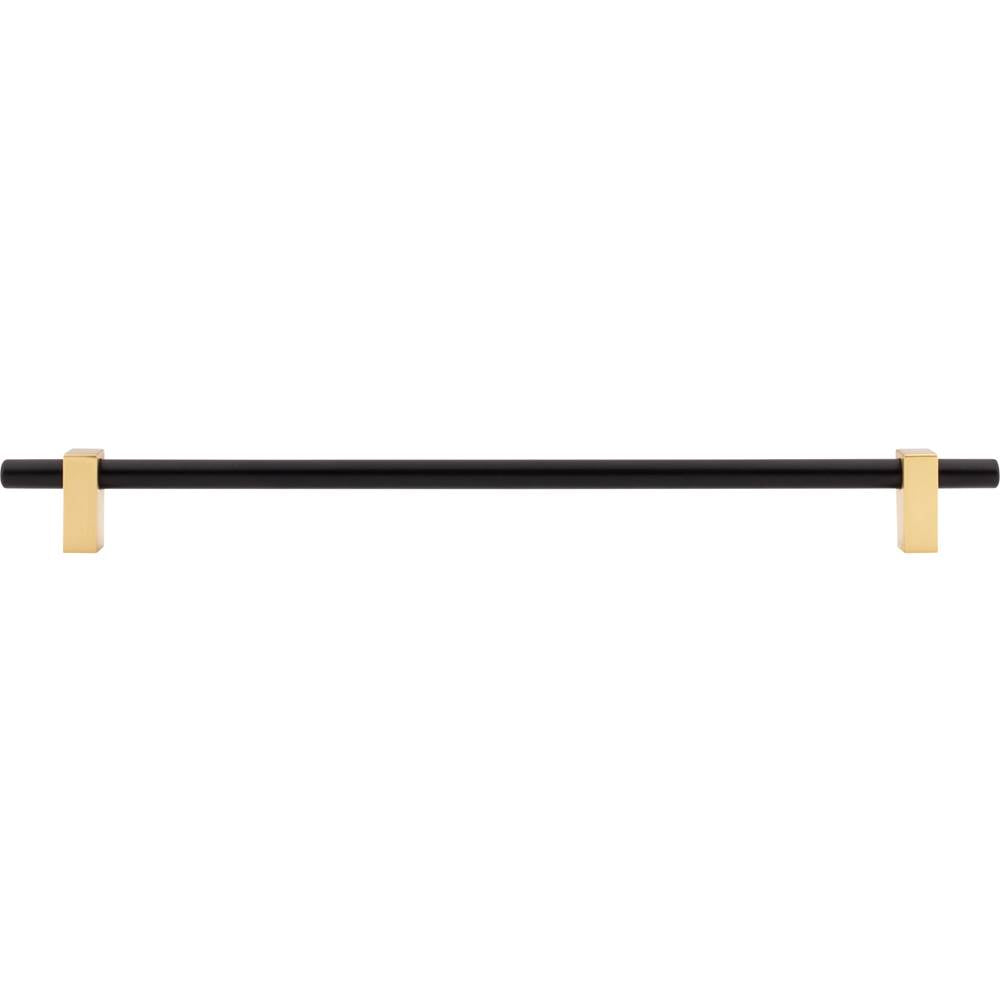 305 mm Center-to-Center Brushed Gold Larkin Cabinet Bar Pull