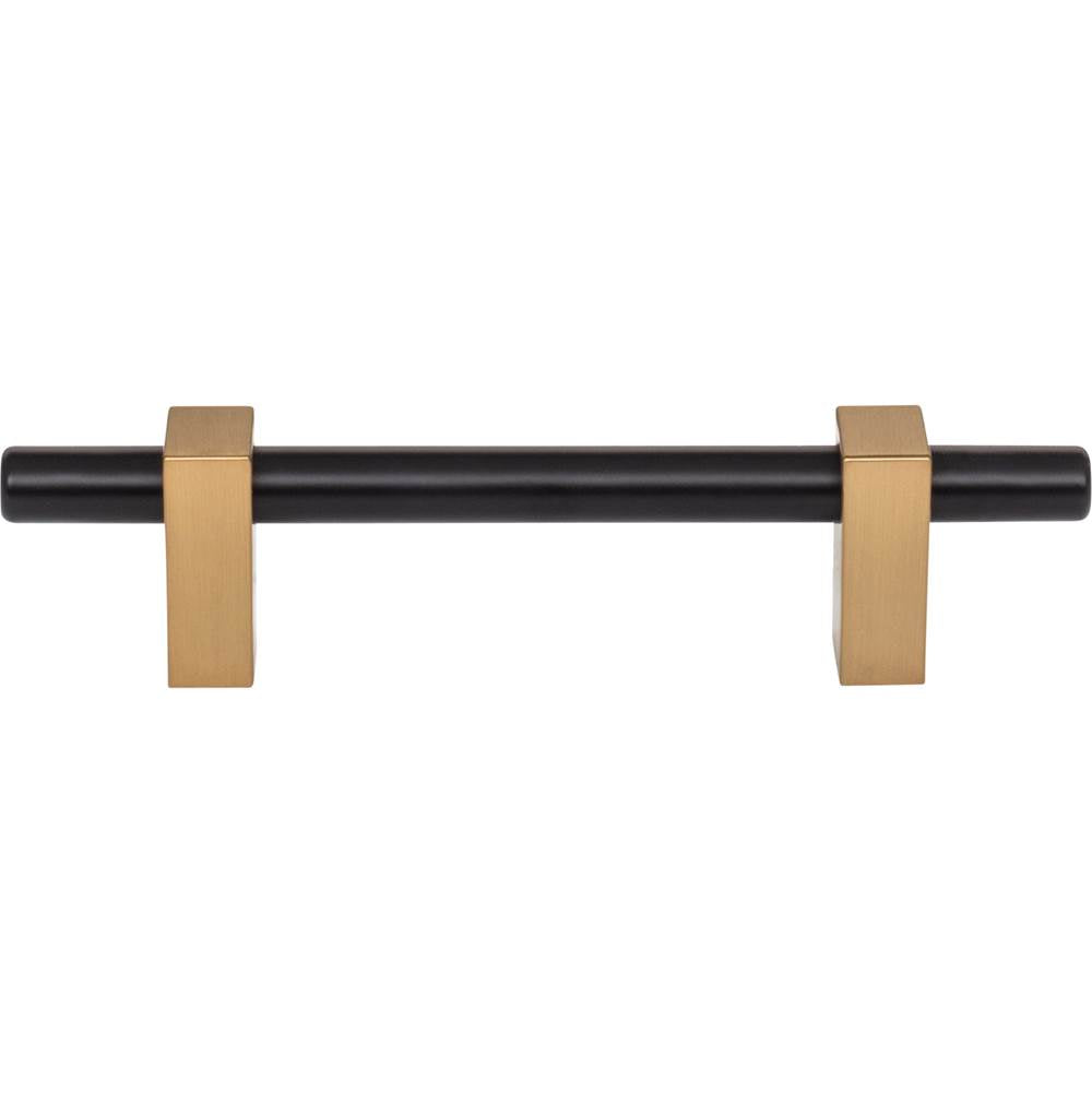 96 mm Center-to-Center Brushed Gold Larkin Cabinet Bar Pull
