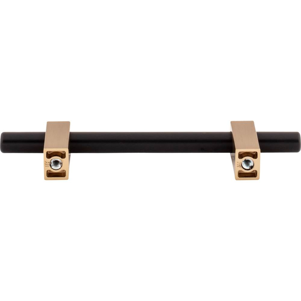 96 mm Center-to-Center Brushed Gold Larkin Cabinet Bar Pull