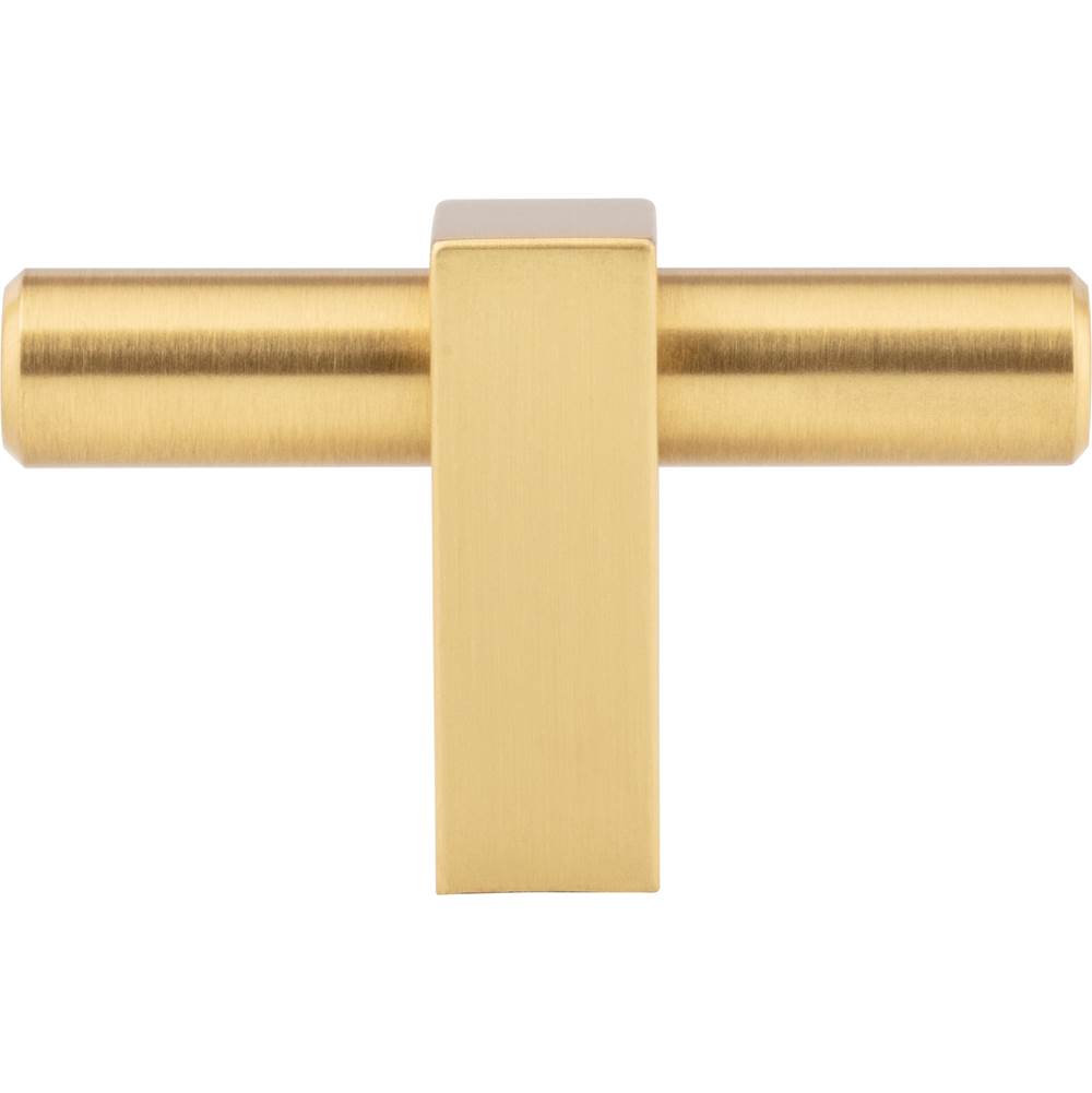 2-3/8'' Overall Length Brushed Gold Larkin ''T'' Knob