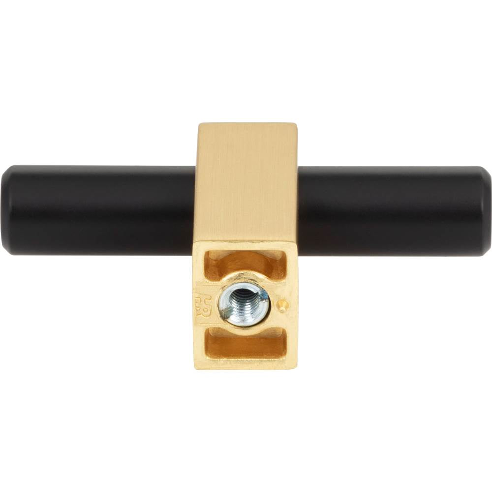 2-3/8'' Overall Length Brushed Gold Larkin ''T'' Knob