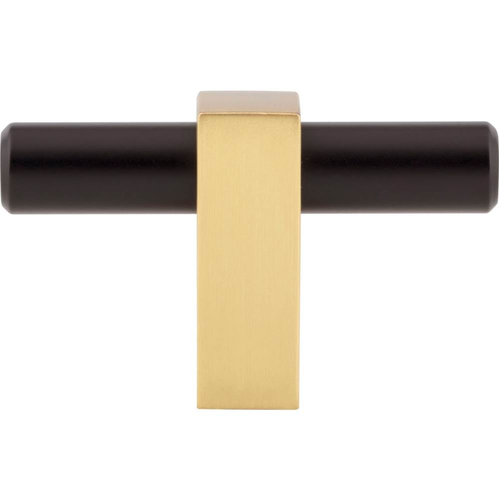 2-3/8'' Overall Length Brushed Gold Larkin ''T'' Knob