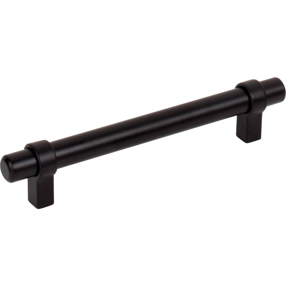 Jeffrey Alexander - 128 mm Center-to-Center Matte Black Key Grande Cabinet Bar Pull - Matte Black