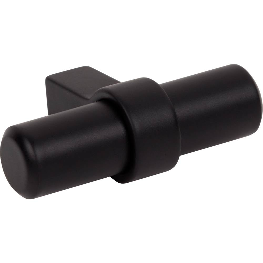 2'' Overall Length Matte Black Key Grande Cabinet ''T'' Knob