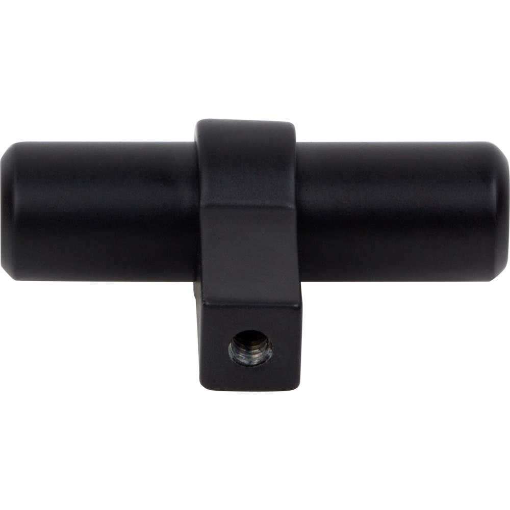 2'' Overall Length Matte Black Key Grande Cabinet ''T'' Knob