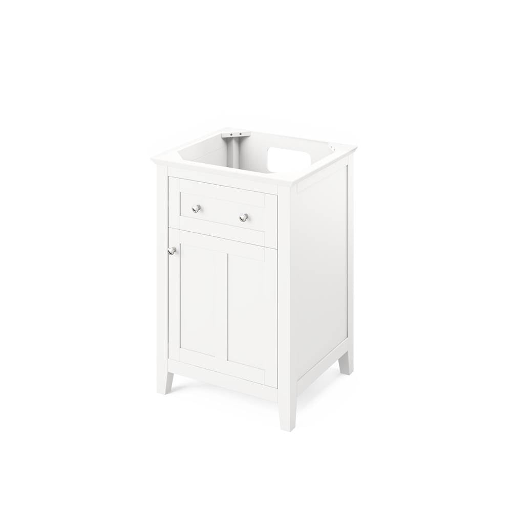 24'' Hale Blue Chatham Vanity, White Carrara Marble Vanity Top, undermount rectangle bowl