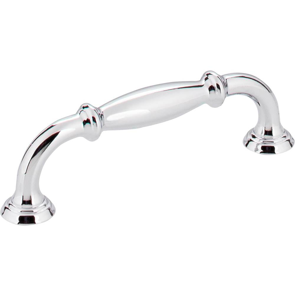 Jeffrey Alexander - 96 mm Center-to-Center Polished Chrome Tiffany Cabinet Pull - Polished Chrome