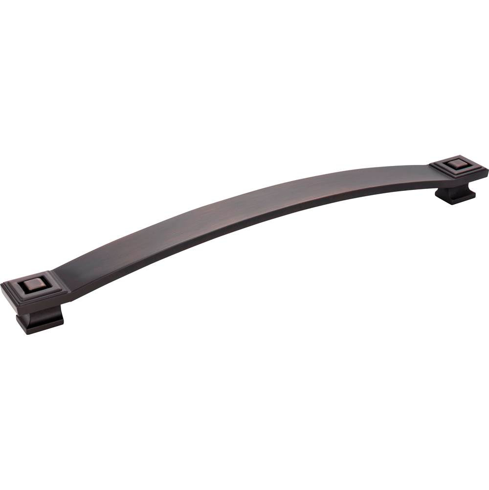 Jeffrey Alexander - 12'' Center-to-Center Brushed Oil Rubbed Bronze Square Delmar Appliance Handle - Brushed Oil Rubbed Bronze