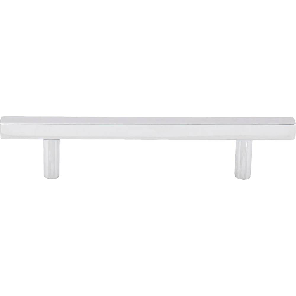 96 mm Center-to-Center Polished Chrome Square Dominique Cabinet Bar Pull