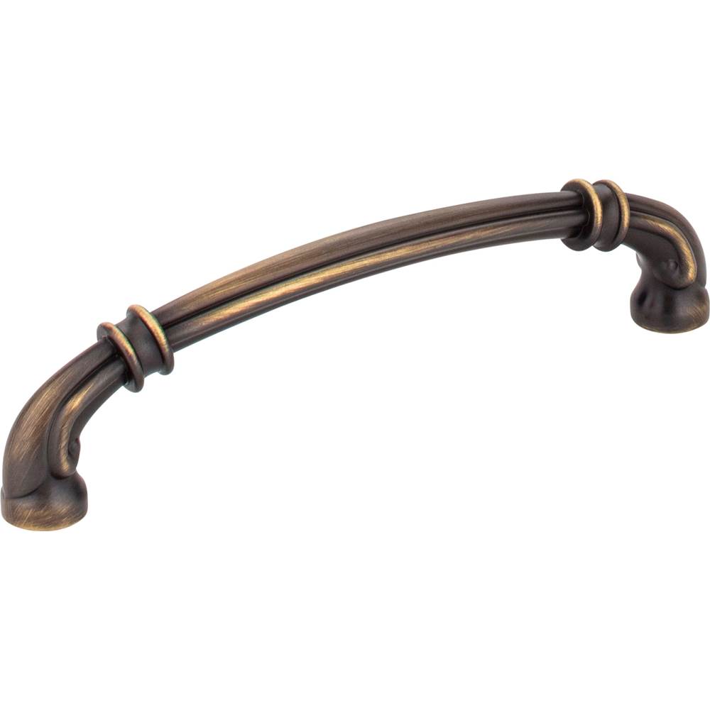 Jeffrey Alexander - 128 mm Center-to-Center Antique Brushed Satin Brass Lafayette Cabinet Pull - Antique Brushed Satin Brass