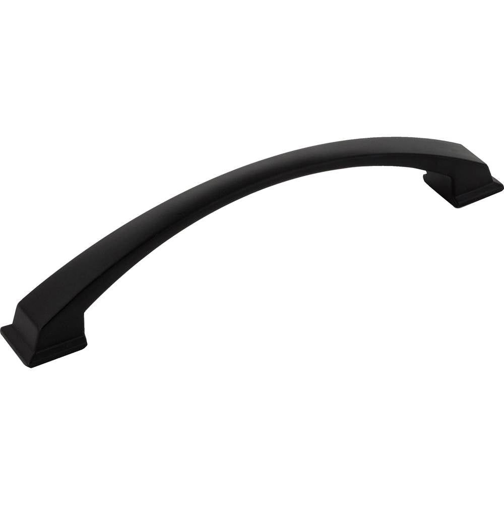 Jeffrey Alexander - 160 mm Center-to-Center Matte Black Arched Roman Cabinet Pull - Matte Black