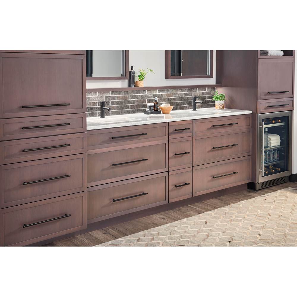 224 mm Center-to-Center Satin Bronze Key West Cabinet Bar Pull