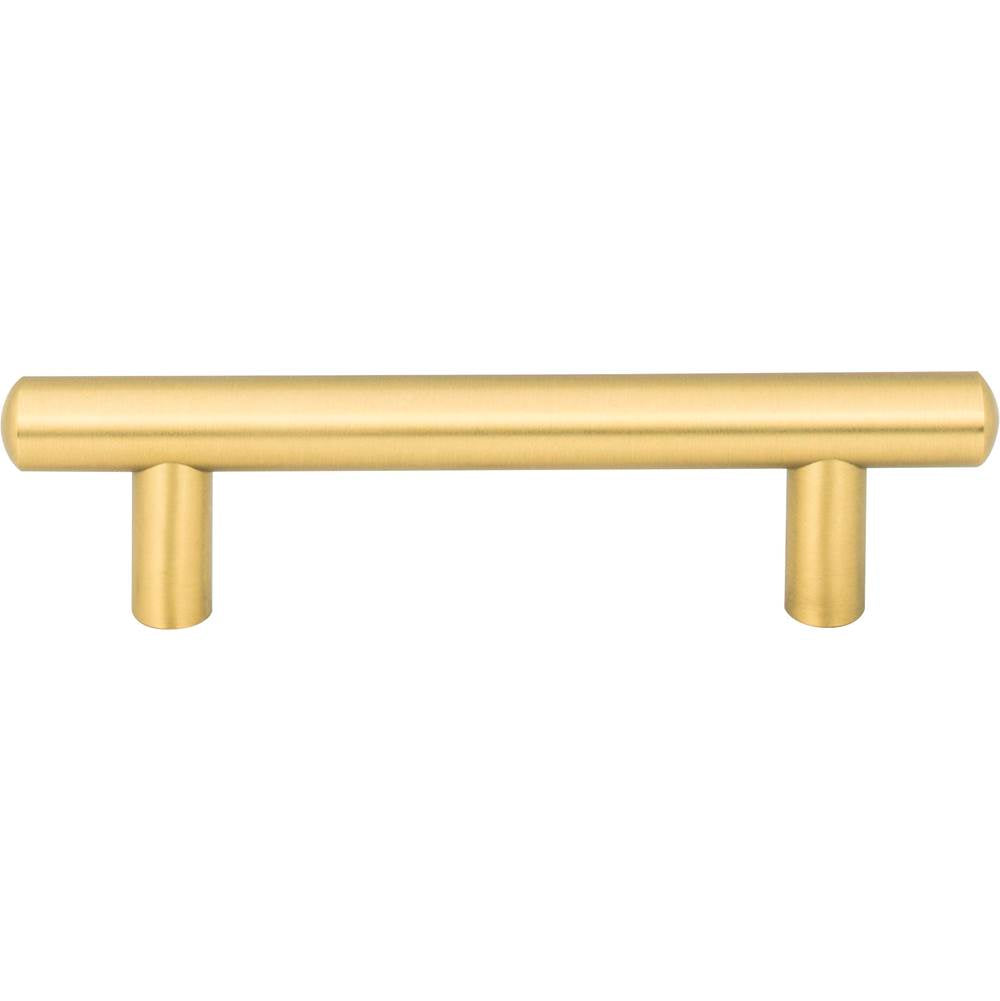 96 mm Center-to-Center Brushed Gold Key West Cabinet Bar Pull