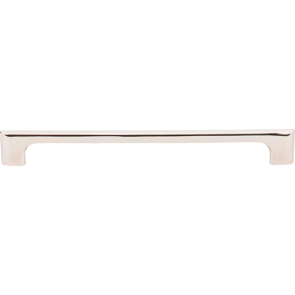 224 mm Center-to-Center Polished Nickel Asymmetrical Leyton Cabinet Pull