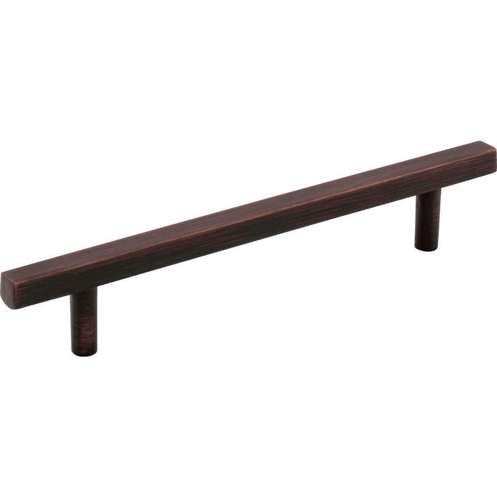 Jeffrey Alexander - 128 mm Center-to-Center Brushed Oil Rubbed Bronze Square Dominique Cabinet Bar Pull - Brushed Oil Rubbed Bronze