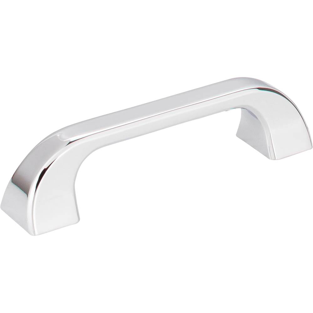 Jeffrey Alexander - 96 mm Center-to-Center Polished Chrome Square Marlo Cabinet Pull - Polished Chrome