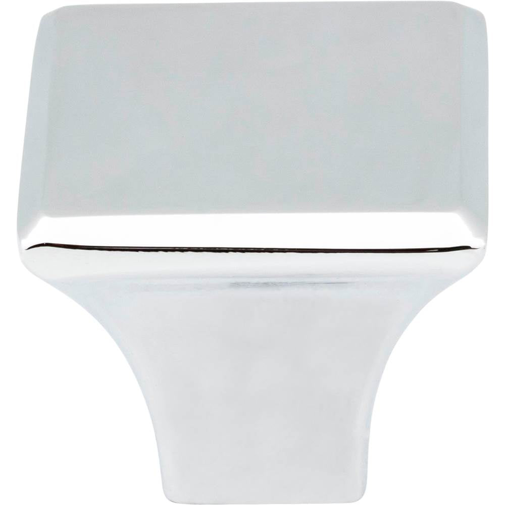 1-1/8'' Overall Length Polished Chrome Square Marlo Cabinet Knob