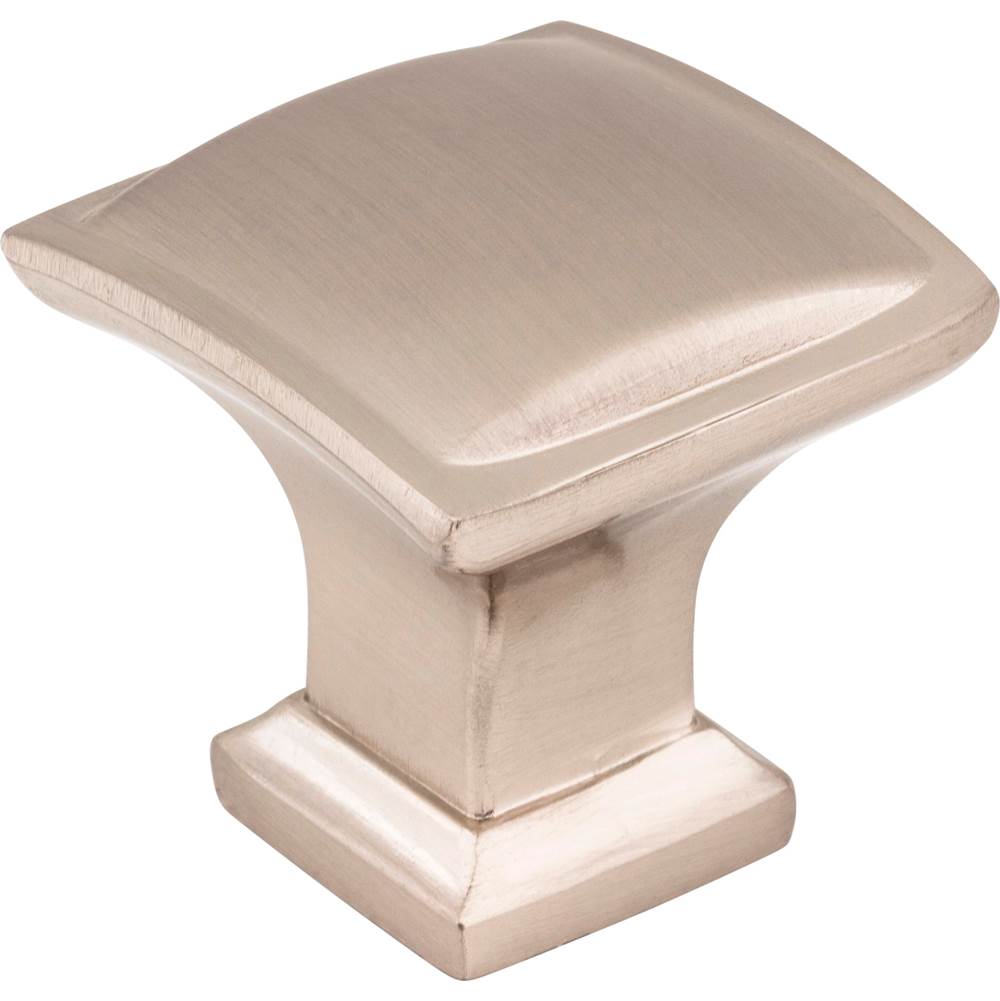 Jeffrey Alexander - 1-1/4'' Overall Length Satin Nickel Square Annadale Cabinet Knob - Satin Nickel