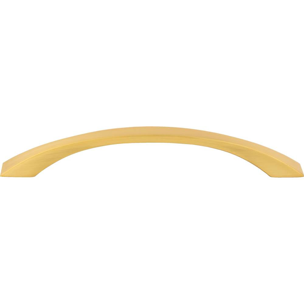 160 mm Center-to-Center Brushed Gold Flared Philip Cabinet Pull