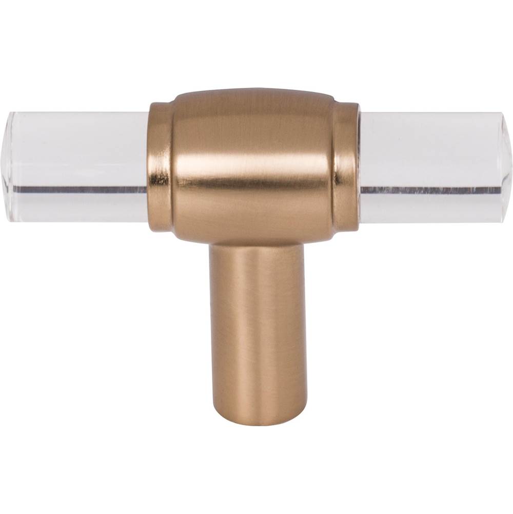 2'' Brushed Gold Carmen Cabinet ''T'' Knob