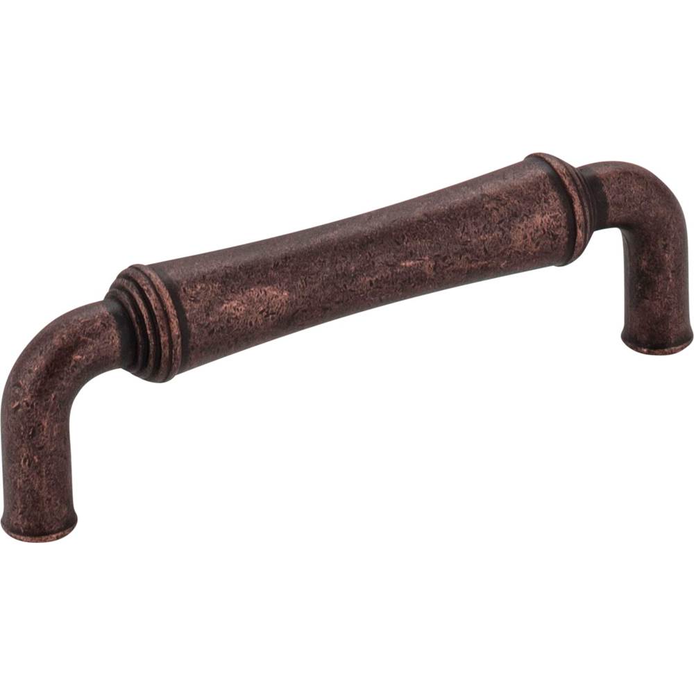 Jeffrey Alexander - 96 mm Center-to-Center Distressed Oil Rubbed Bronze Barrel Bremen 2 Cabinet Pull - Distressed Oil Rubbed Bronze