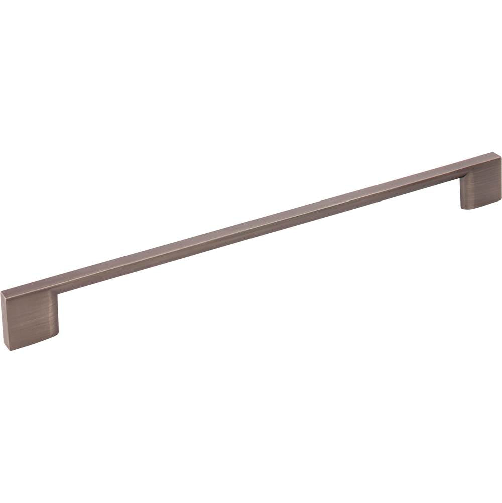 Jeffrey Alexander - 256 mm Center-to-Center Brushed Pewter Square Sutton Cabinet Bar Pull - Brushed Pewter