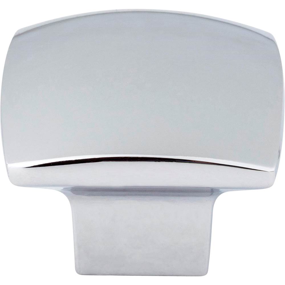 1-3/16'' Overall Length Polished Chrome Square Sonoma Cabinet Knob