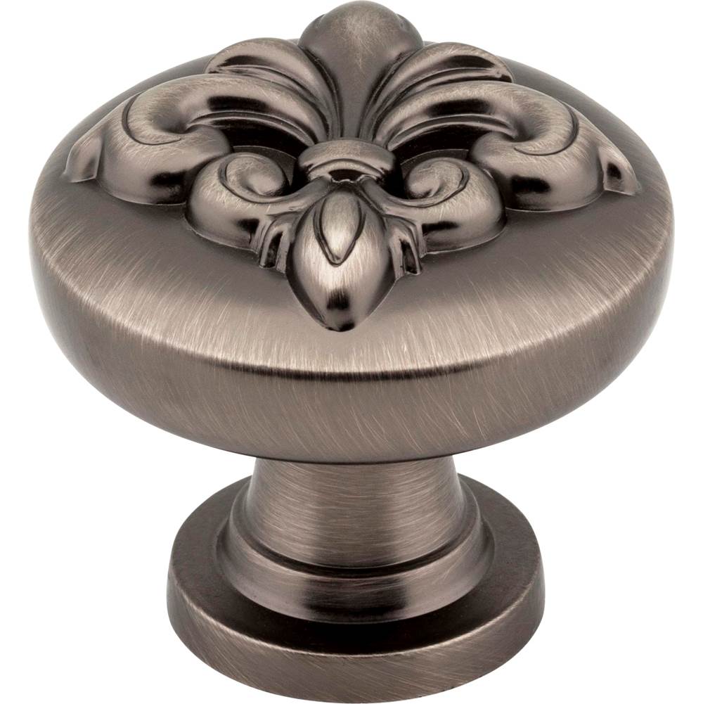 Jeffrey Alexander - 1-3/8'' Diameter Brushed Pewter Lafayette Cabinet Knob - Brushed Pewter