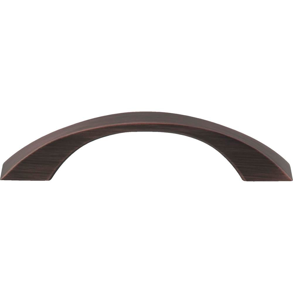 96 mm Center-to-Center Brushed Oil Rubbed Bronze Flared Philip Cabinet Pull