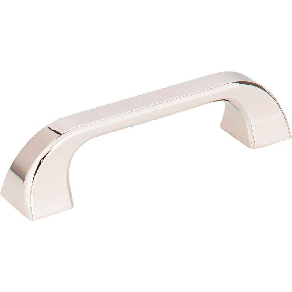 Jeffrey Alexander - 96 mm Center-to-Center Polished Nickel Square Marlo Cabinet Pull - Polished Nickel