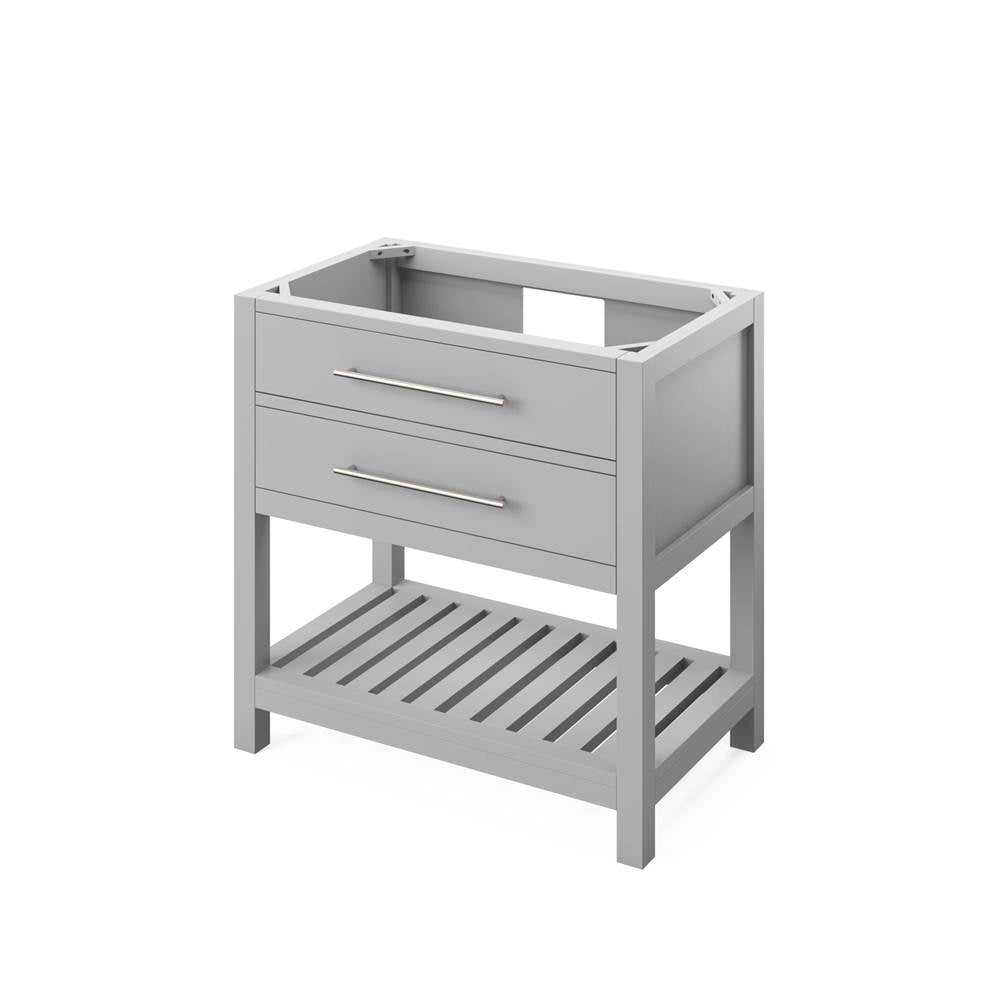 36'' Hale Blue Wavecrest Vanity, White Carrara Marble Vanity Top, undermount rectangle bowl