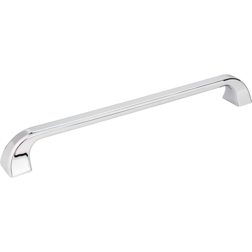 Jeffrey Alexander - 12'' Center-to-Center Polished Chrome Square Marlo Appliance Handle - Polished Chrome