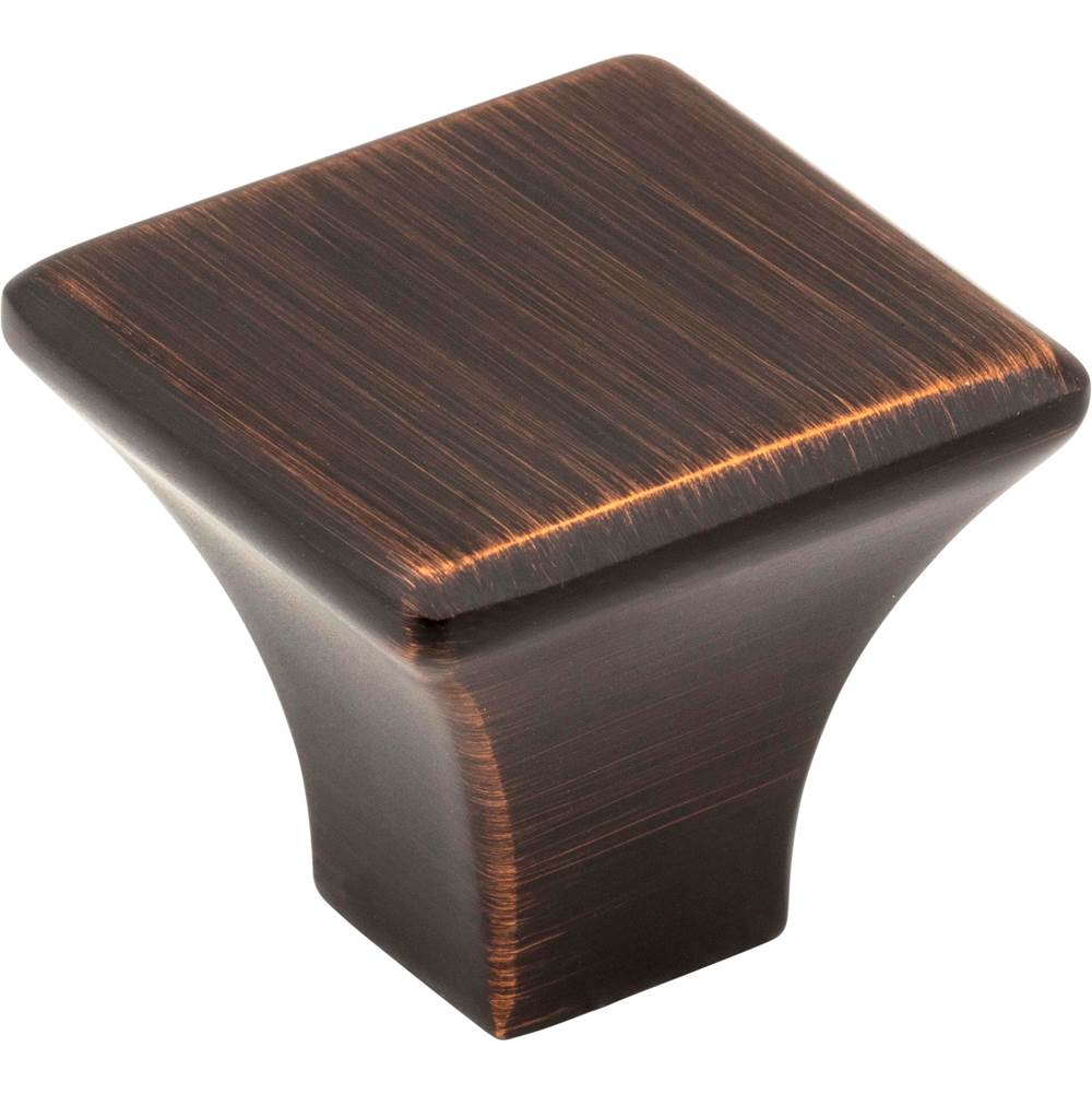 Jeffrey Alexander - 1-1/8'' Overall Length Brushed Oil Rubbed Bronze Square Marlo Cabinet Knob - Brushed Oil Rubbed Bronze
