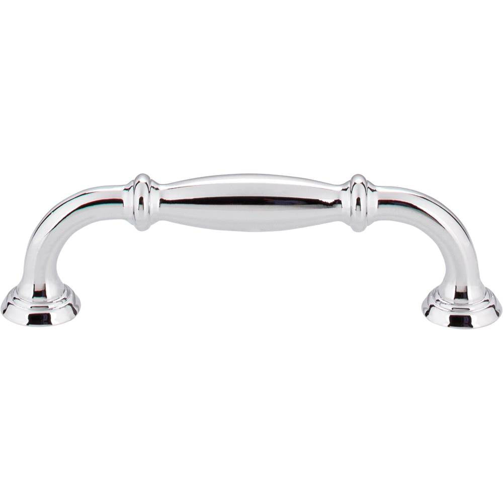 96 mm Center-to-Center Polished Chrome Tiffany Cabinet Pull