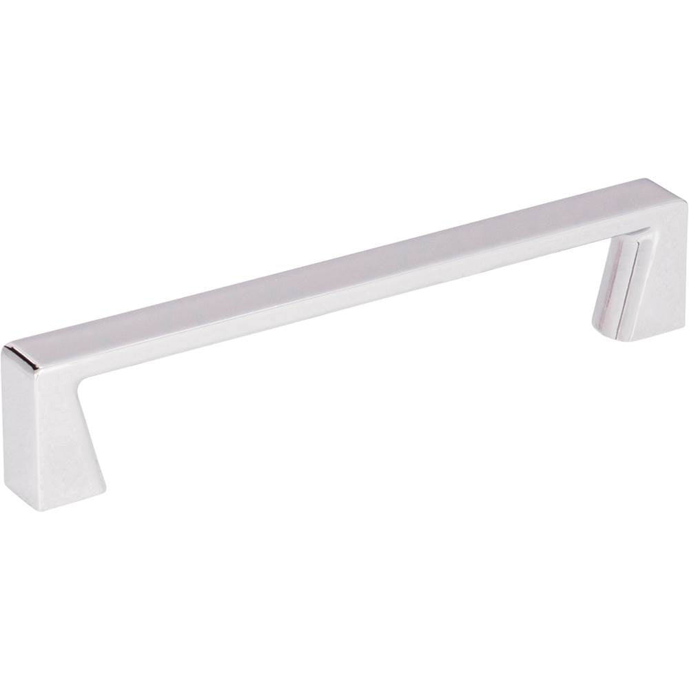 Jeffrey Alexander - 128 mm Center-to-Center Polished Chrome Square Boswell Cabinet Pull - Polished Chrome