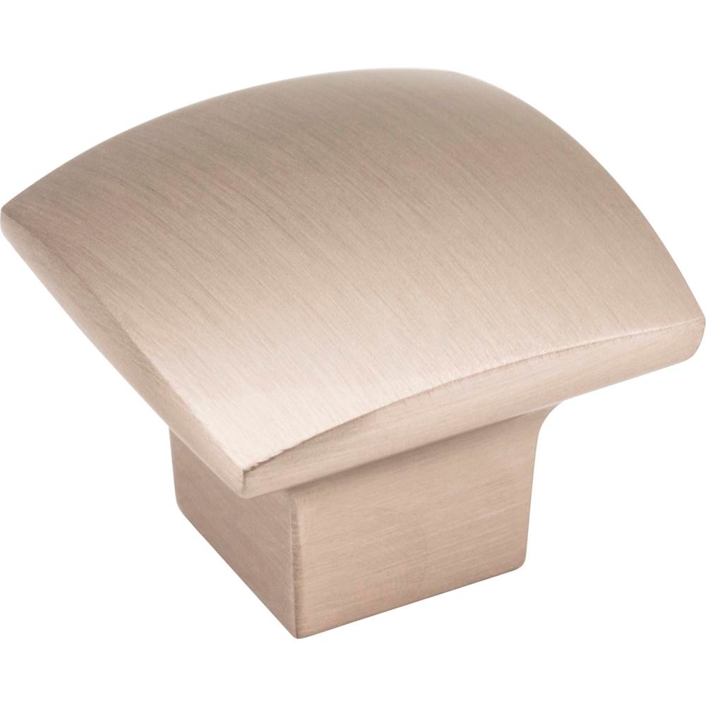 Jeffrey Alexander - 1-3/16'' Overall Length Satin Nickel Square Sonoma Cabinet Knob - Satin Nickel