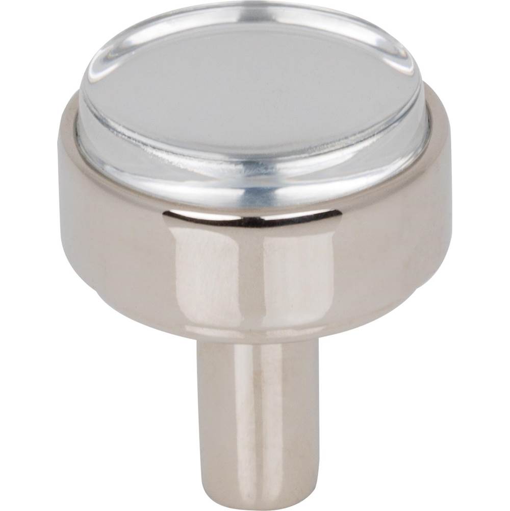 Jeffrey Alexander - 1-1/8'' Diameter Polished Nickel Carmen Cabinet Knob - Polished Nickel
