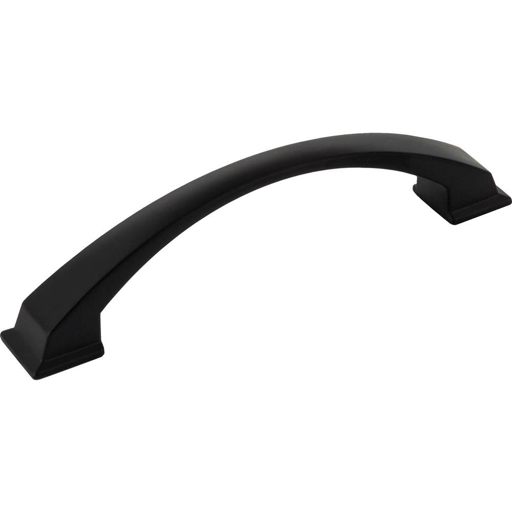 Jeffrey Alexander - 128 mm Center-to-Center Matte Black Arched Roman Cabinet Pull - Matte Black